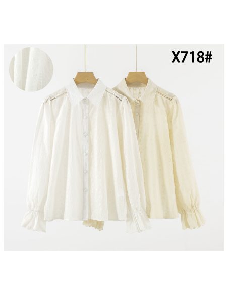 Blusa de algodão bordada