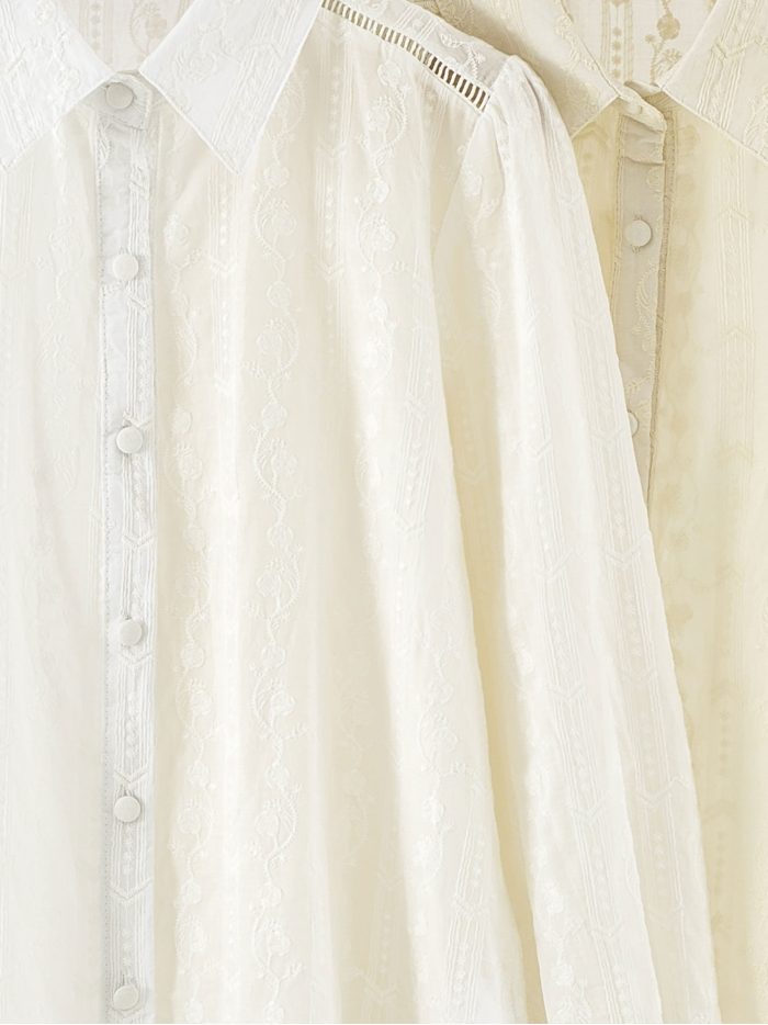 Blusa de algodão bordada