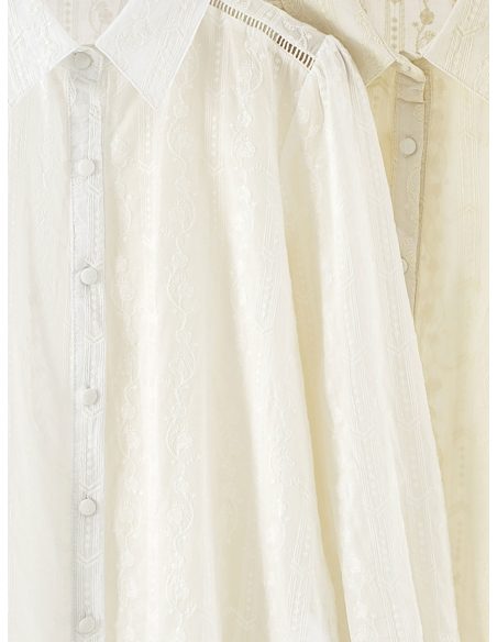 Blusa de algodão bordada