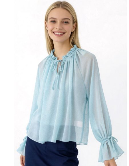 Blusa Plumeti com laço