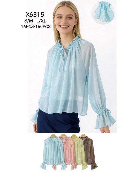 Blusa Plumeti com laço