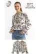 Blusa botánica con lazada