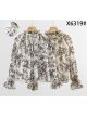 Blusa botánica con lazada