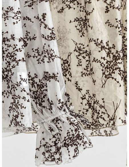 Blusa botánica con lazada