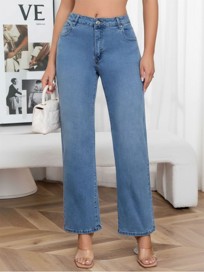 Jeans rectos talla grande