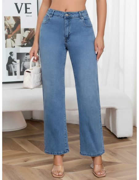 Jeans rectos talla grande