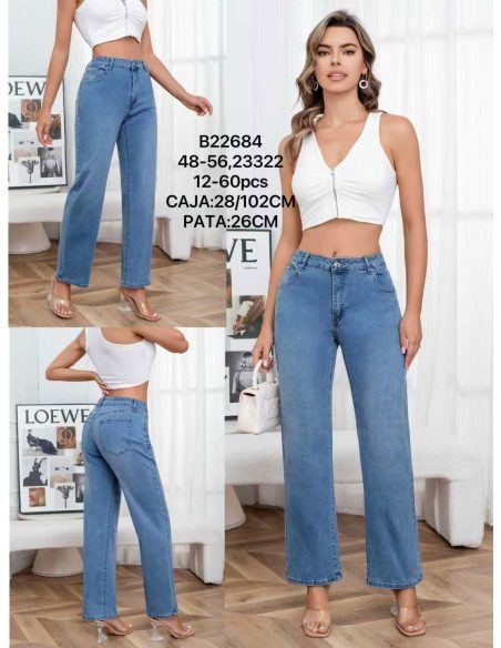 Jeans rectos talla grande