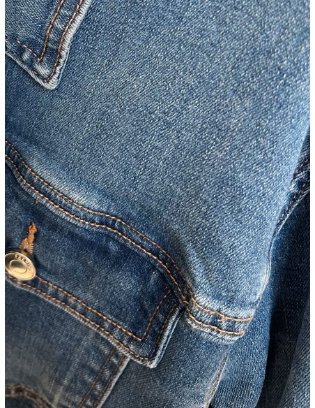 Chaqueta denim clásica talla grande