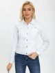 Chaqueta denim blanca bordada
