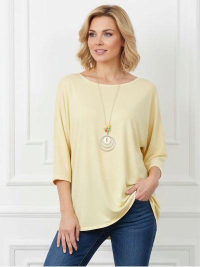 Blusa amplia collar