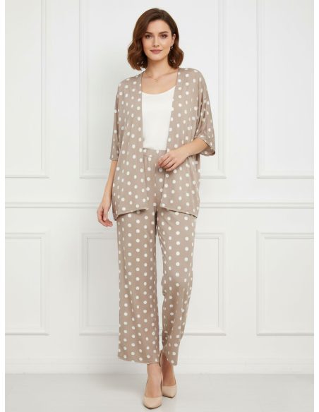 Conjunto de lycra kimono lunares y pantalón