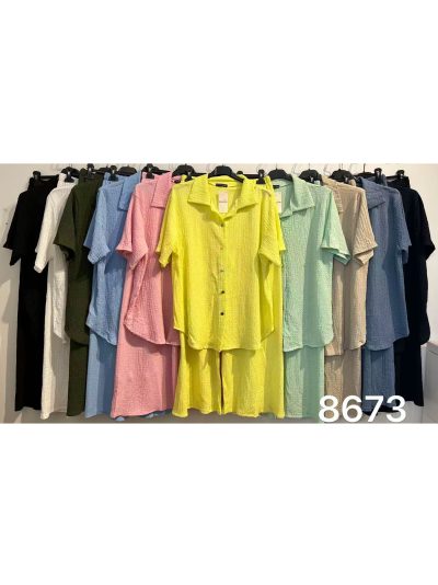 Conjunto camisa textura y pantalón 2