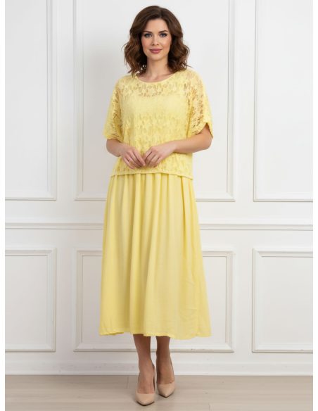 Abito in pizzo a doppio strato