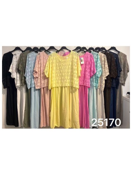 Abito in pizzo a doppio strato