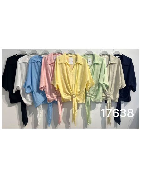 Chemisier à nœud avec bague