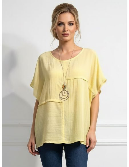 Blusa oversize collar