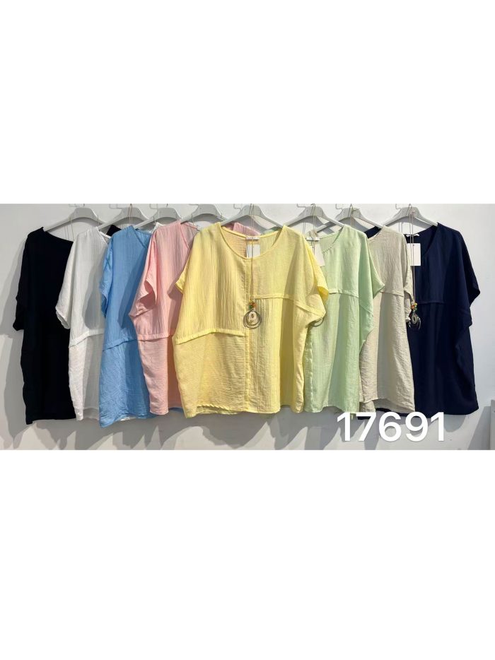 Blusa oversize collar