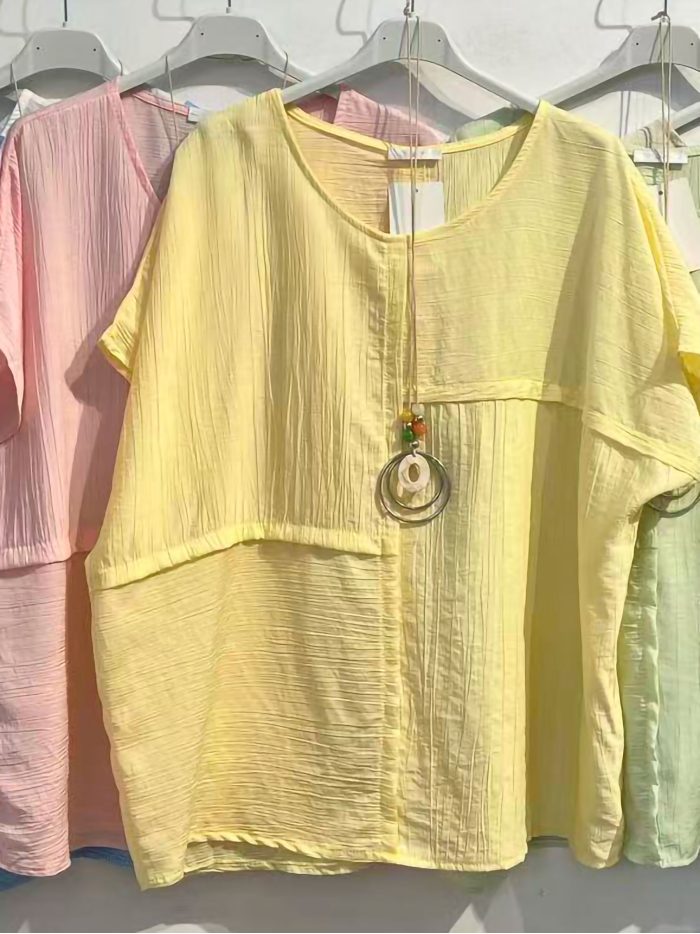 Blusa oversize collar