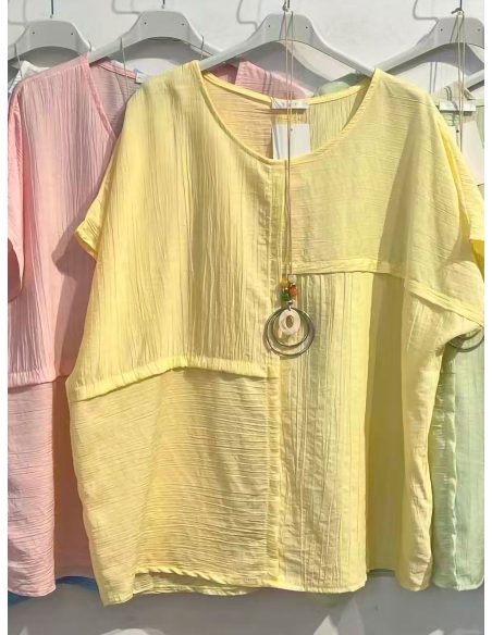 Blusa oversize collar