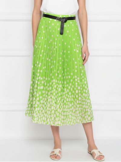Falda plisada lunares