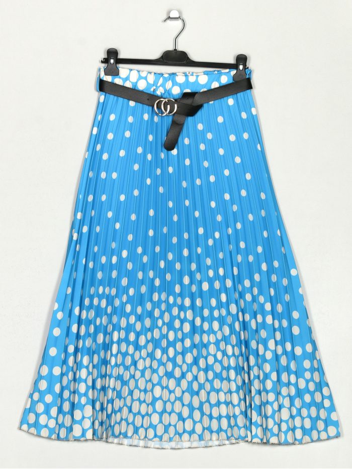 Gepunkteter Faltenrock