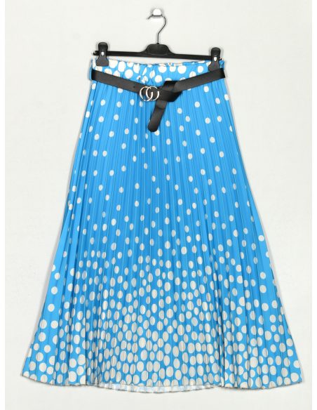 Gepunkteter Faltenrock