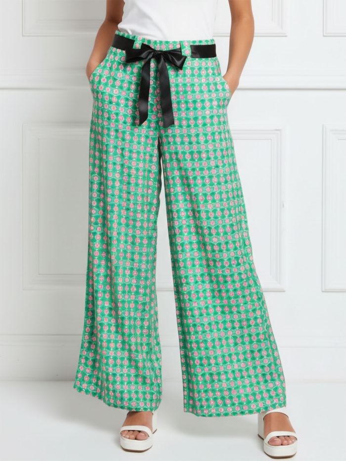 Bedruckte Palazzo-Hosen