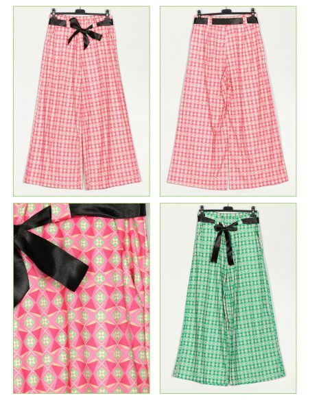 Bedruckte Palazzo-Hosen