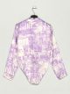 Camisa satinada estampada