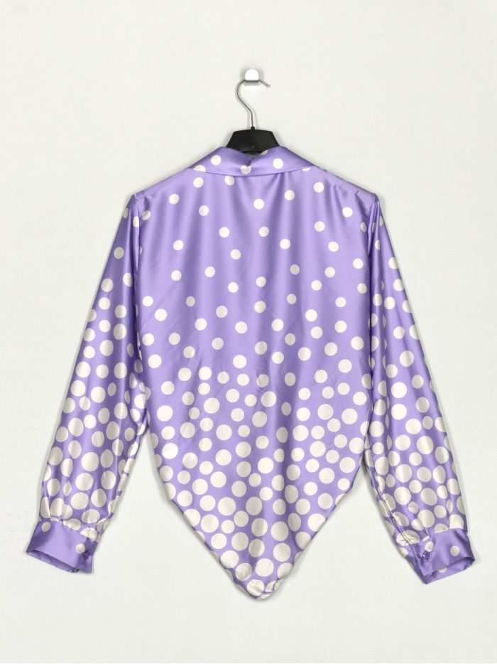 Camisa satinada lunares