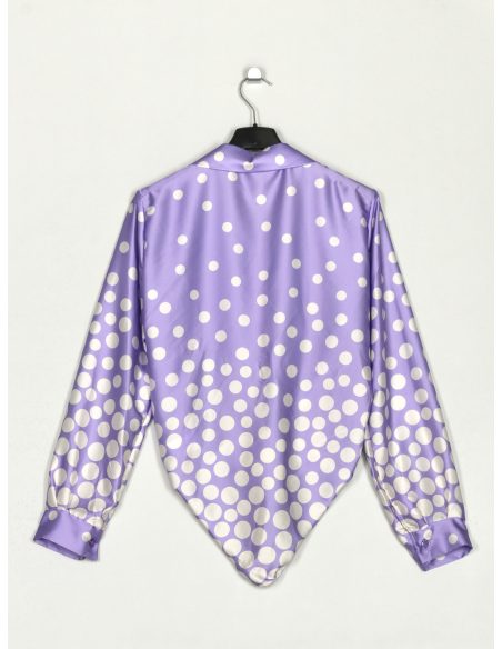 Camisa satinada lunares