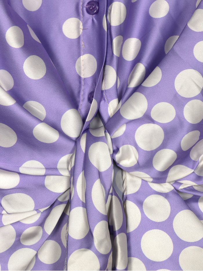 Camisa satinada lunares