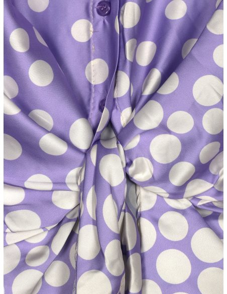 Camisa satinada lunares