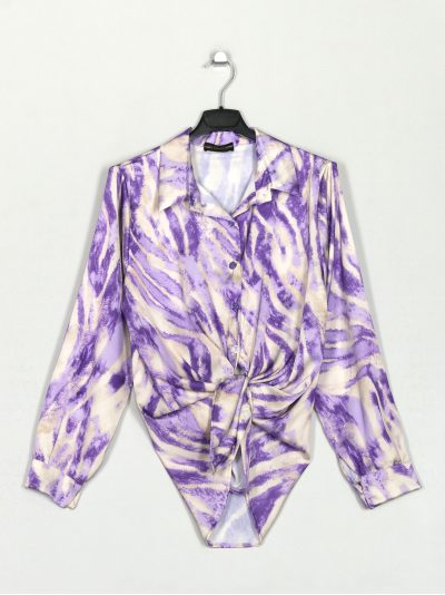 Camisa satinada estampada 2