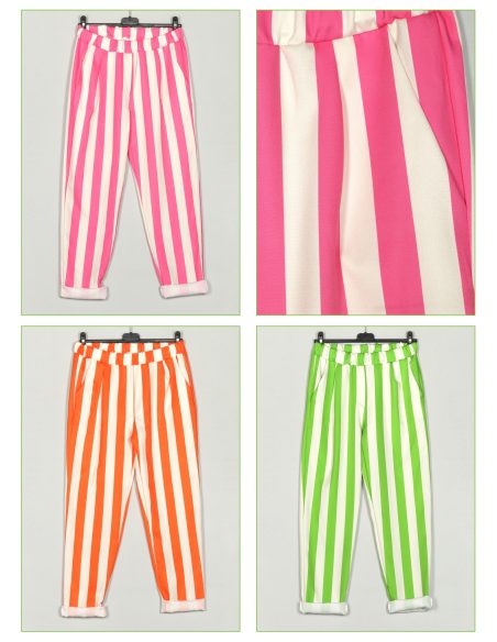 Pantalón rayas tiro alto