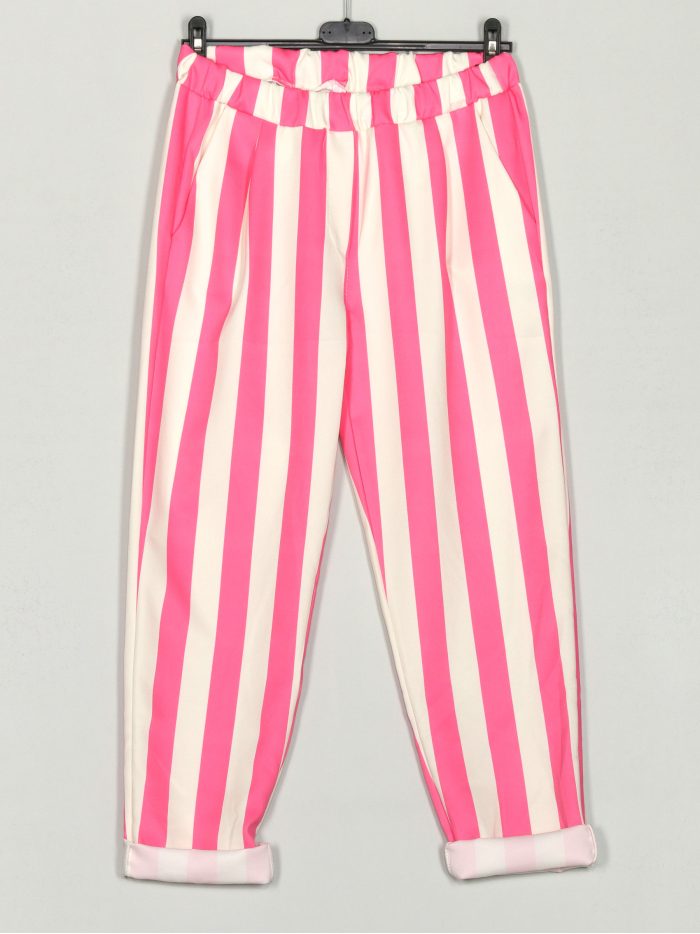 Pantalón rayas tiro alto