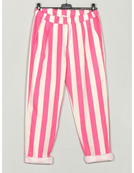 Pantalón rayas tiro alto