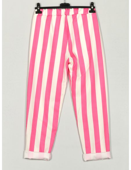 Pantalón rayas tiro alto