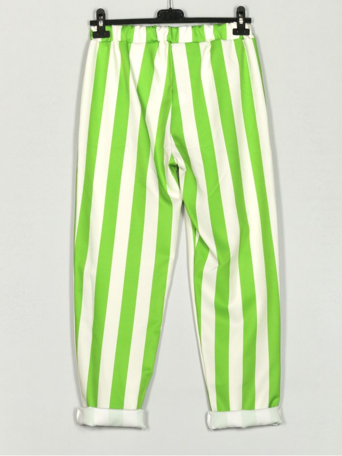 Pantaloni a righe a vita alta