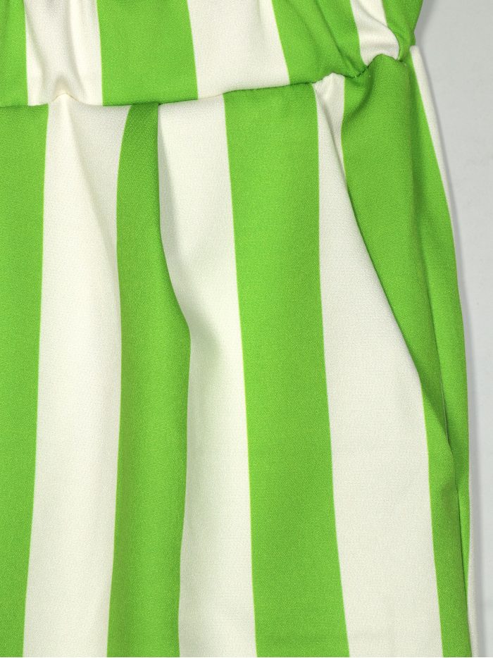 Pantaloni a righe a vita alta