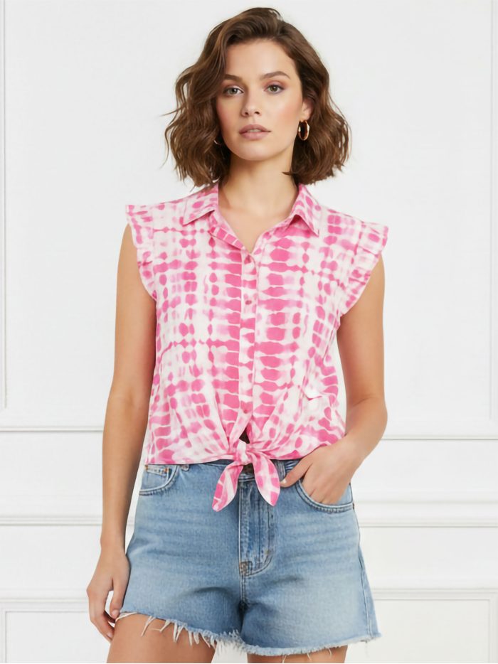 Camicia annodata tie-dye