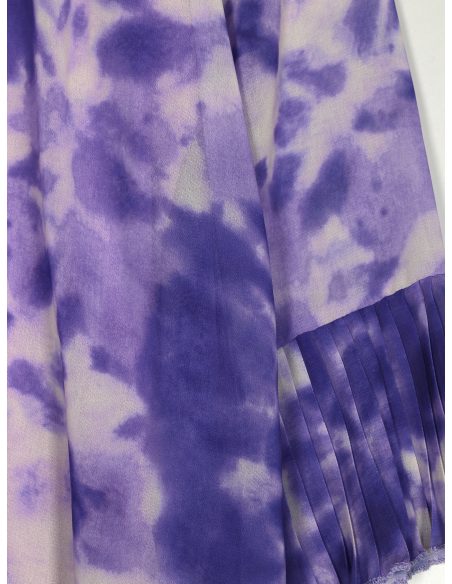 Chiffonbluse mit Batikmuster