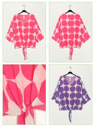 Blusa lunares nudos 2