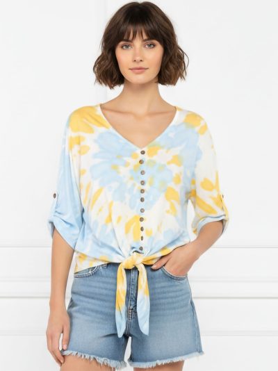 Blusa amplia tie-dye