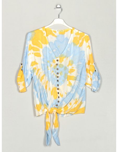 Blusa amplia tie-dye