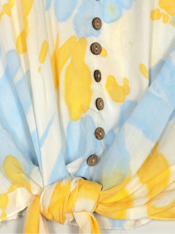 Blusa amplia tie-dye