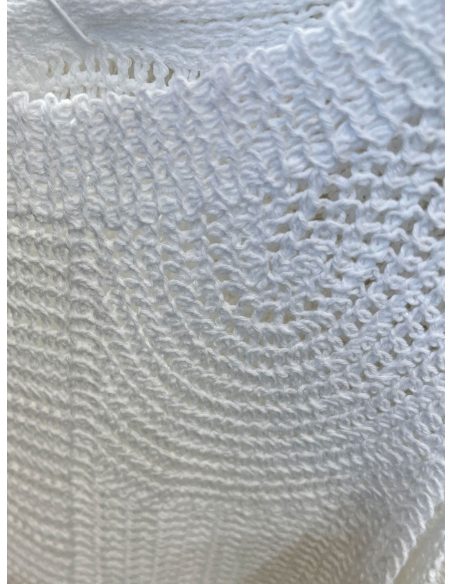 Conjunto de top e shorts de crochê