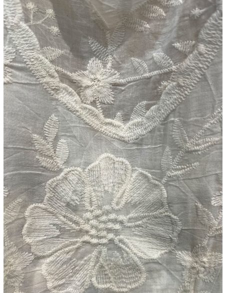 Embroidered top and shorts set