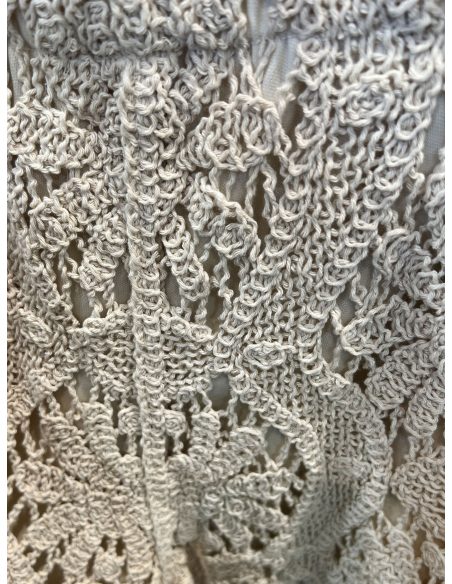 Shorts mit Lochmuster-Häkelarbeit