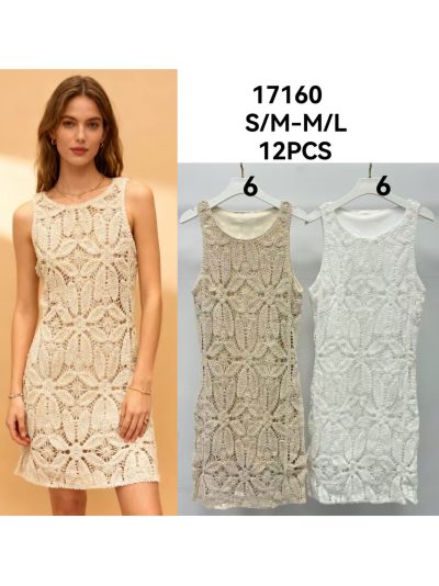 Vestido corto de crochet calado 2